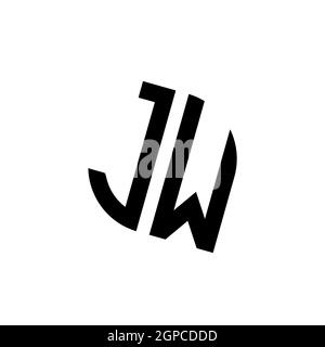 JL-Logo mit goldenem Vektor in Diamantform, geometrischer Monogramm-Stil in goldener Form auf schwarzem Hintergrund isoliert Stock Vektor