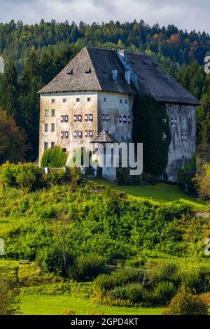 Schloss Moosburg in Kärnten, Österreich Stockfoto