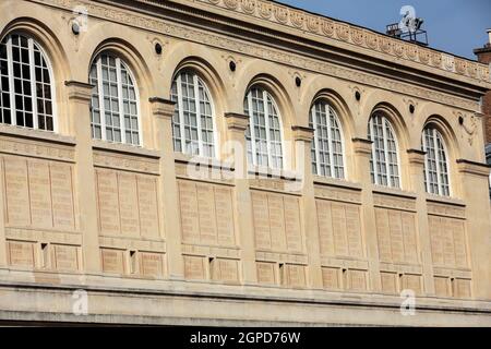 Paris - Sainte-Geneviève Bibliothek. Öffentlichen und Universitätsbibliothek in Paris. Es wurde im Neo-Grec Stil durch den Architekten Henri Labrouste (1801-18, Stockfoto