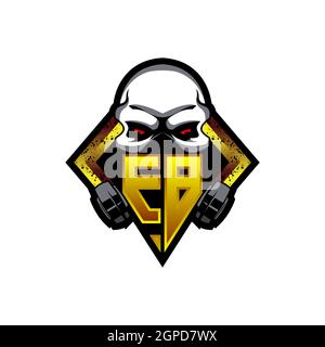 Initial Logo Monogramm Brief, Logo-Design, Logo Brief, Monogramm Design Vorlage, Monogramm Initial. Stock Vektor