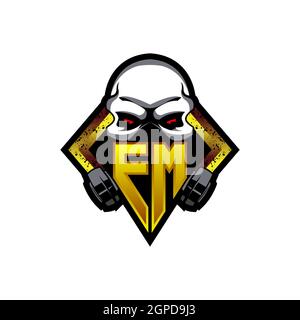 Initial Logo Monogramm Brief, Logo-Design, Logo Brief, Monogramm Design Vorlage, Monogramm Initial. Stock Vektor