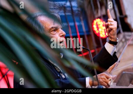 Rom, Italien. September 2021. Der Minister der öffentlichen Verwaltung Renato Brunetta während einer Konferenz beim Festival delle Citta' in Rom.Rom (Italien), 28. September 2021 Foto Samantha Zucchi Insidefoto Credit: Insidefoto srl/Alamy Live News Stockfoto