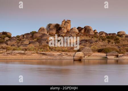 Foto in der natürlichen Umgebung von Barruecos genommen. Der Extremadura. Spanien. Stockfoto