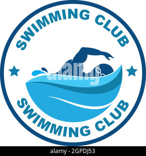 Schwimmen Symbol Vektor Illustration Design Stock Vektor