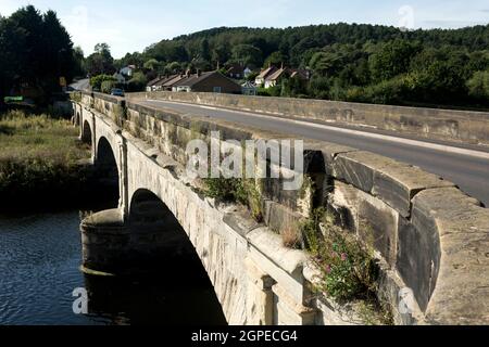 Brücke über den Fluss Tame, Hopwas, Staffordshire, England, Großbritannien Stockfoto