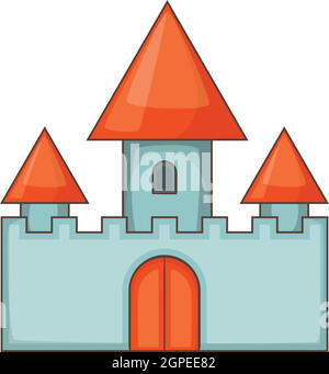 Das Schloss Chillon in Montreux-Symbol, Cartoon-Stil Stock Vektor