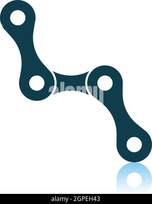 Symbol Für Fahrradkette Stock Vektor