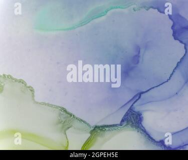 Ätherische Wasserstruktur. Alkoholtinte Waschen Stockfoto