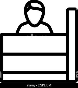 Bankkaufmann-Symbol Stock Vektor