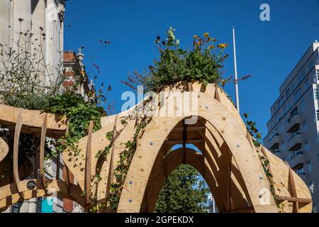 Das Exhibition Road Festival - ein Zuhause fern von Hive in den Mizzi Studios Stockfoto