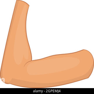 Ellenbogen-Symbol, Cartoon-Stil Stock Vektor