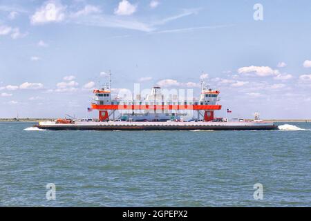 Galveston - Bolivar Peninsula Ferries Stockfoto