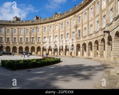 Buxton Crescent Health Spa Hotel, Buxton, Derbyshire, Großbritannien; eröffnet Ende 2020 nach einer 17-jährigen, £70 Millionen Renovierung Stockfoto