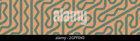 Computer-generierte Hexagon Tile Verbindung Kunst Hintergrund Design Illustration Stock Vektor