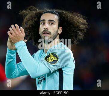 LONDON, Großbritannien, SEPTEMBER 27: Brighton & Hove Albions Marc Cucurella während der Premier League zwischen Crystal Palace und Brighton und Hove Albio Stockfoto