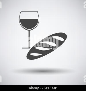 Symbol Für Osterwein Und -Brot Stock Vektor
