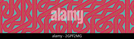 Computer-generierte Hexagon Tile Verbindung Kunst Hintergrund Design Illustration Stock Vektor