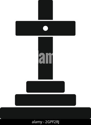 Grab-Symbol, einfachen Stil Stock Vektor