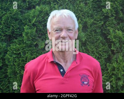 DDR-Handballspieler und Legende Hartmut Roscher SC Magdeburg Stockfoto