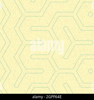 Computer-generierte Hexagon Tile Verbindung Kunst Hintergrund Design Illustration Stock Vektor