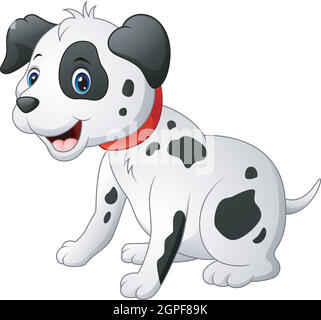 Niedliche Dalmatik Hund Stock Vektor