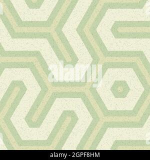 Computer-generierte Hexagon Tile Verbindung Kunst Hintergrund Design Illustration Stock Vektor