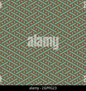 Computer-generierte Hexagon Tile Verbindung Kunst Hintergrund Design Illustration Stock Vektor