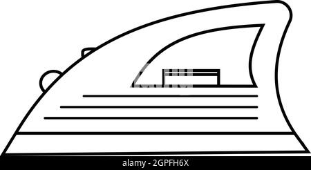 Eisen-Symbol, Umriss-Stil Stock Vektor