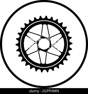 Symbol „Bike Gear Star“ Stock Vektor