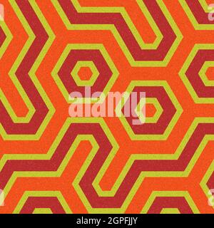 Computer-generierte Hexagon Tile Verbindung Kunst Hintergrund Design Illustration Stock Vektor