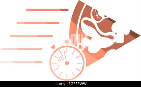 Symbol Für Pizzalieferung Stock Vektor