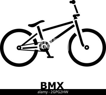 BMX-Fahrrad-Symbol, einfachen Stil Stock Vektor