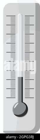 Thermometer-Symbol, grauen Stil Monochrom Stock Vektor