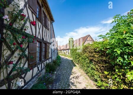 Frankreich, Oise (60), Gerberoy, Village du Pays de Bray picard labellisé Plus Beaux Villages de France Stockfoto