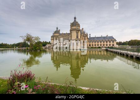 Frankreich, Oise (60), Chantilly, domaine de Chantilly, château de Chantilly et musée Condé Stockfoto
