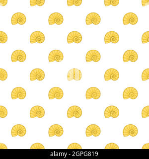 Muschel Muster, Cartoon-Stil Stock Vektor