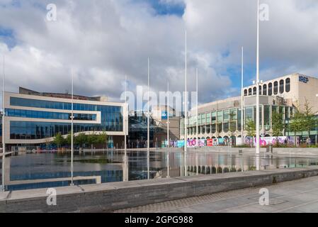 In der kürzlich renovierten Symphony Hall am Centenary Square im Stadtzentrum von Birmingham befindet sich das CBSO Stockfoto