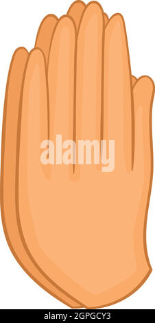 Beten Sie Symbol, Cartoon Stil Stock Vektor