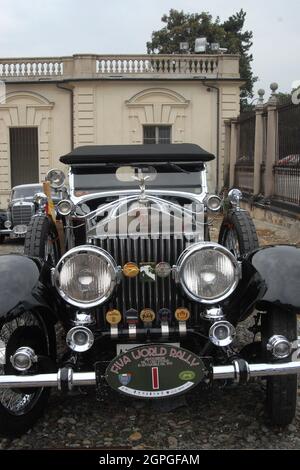 Raduno Auto storiche al parco del Valentino - Turin Stockfoto