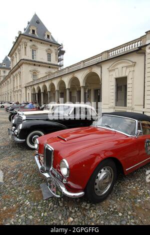 Raduno Auto storiche al parco del Valentino - Turin Stockfoto