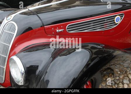 Raduno Auto storiche al parco del Valentino - Turin Stockfoto