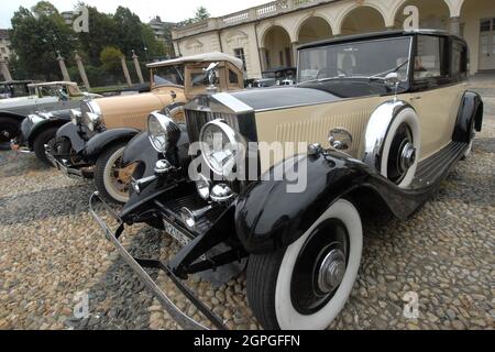 Raduno Auto storiche al parco del Valentino - Turin Stockfoto