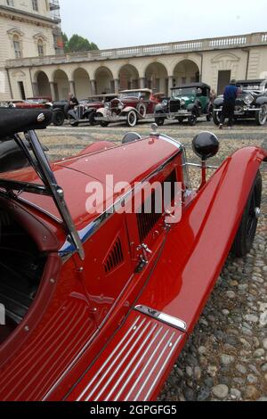 Raduno Auto storiche al parco del Valentino - Turin Stockfoto