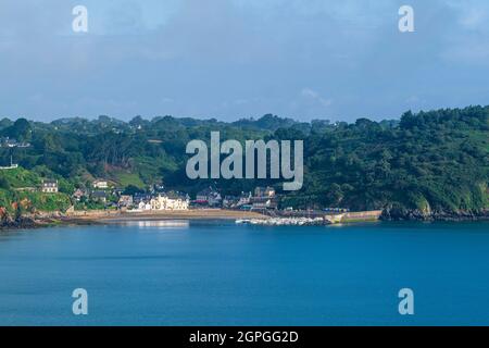 Frankreich, Cotes d'Armor, Plouha, Anse de Brehec entlang des Wanderweges GR 34 oder Zollweges Stockfoto