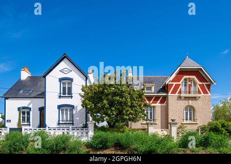 Frankreich, Morbihan, Groix Island, Le Bourg Stockfoto