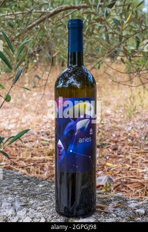 Kroatien, Dalmatien, Die Inseln Der Elaphiten, Die Insel Sipan, Sumurad, Sipan-Wein, merlot-Sorte Stockfoto