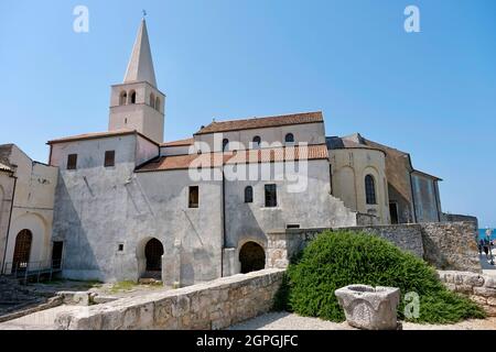 Kroatien, Istrien, Adriaküste, Porec, Eufrazijeva bazilika, Bischofskomplex der euphrasius-Basilika, die von der UNESCO zum Weltkulturerbe erklärt wurde Stockfoto