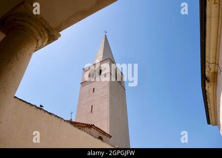 Kroatien, Istrien, Adriaküste, Porec, Eufrazijeva bazilika, Bischofskomplex der euphrasius-Basilika, die von der UNESCO zum Weltkulturerbe erklärt wurde Stockfoto