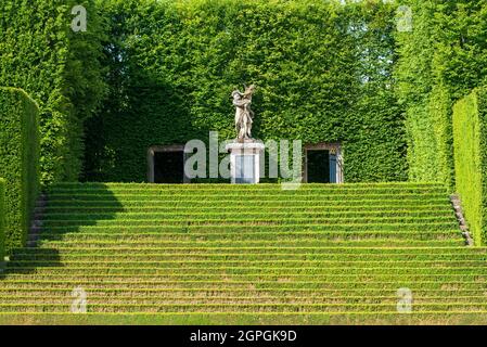 France, Eure, Sainte opportune du Bosc, Castle und Battlefield Garden von dem Innenarchitekten Jacques Garcia Stockfoto