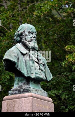 Frankreich, Vogesen, Plombieres les Bains, Louis Français Denkmal Stockfoto